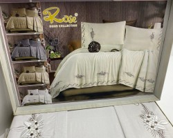 شرشف عرايسي كرتونه ROSE 4 قطع ELSHORBAJI